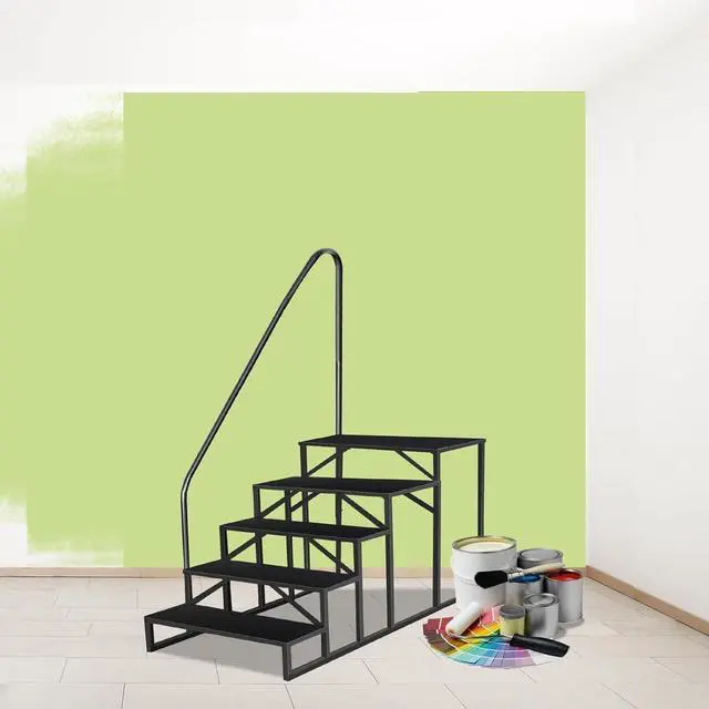 Alt view image 7 of 7 - Step Ladder, Step Stool with Handle, Heavy Duty Pool Ladder Above Ground 660Lbs, Camper Steps Outdoor Steps RV Stairs for Reaching High, Portable Home Stairs for Travel Trailer (5 Step, Single Handle)