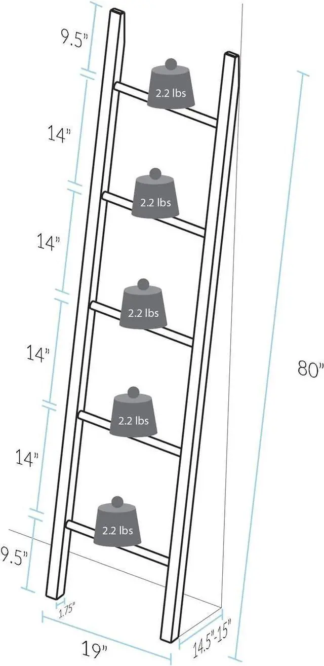 Alt view image 7 of 7 - American Trails Decorative Ladder with Solid American Cherry