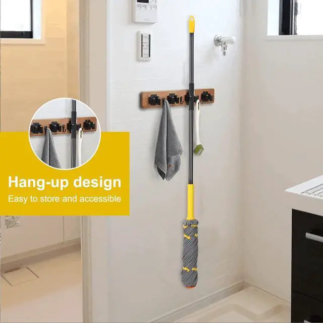 Alt view image 5 of 7 - Self Wringing Twist Mop, Wet Mop for Floor Cleaning with 57 " Long Handle, Heavy Duty Floor Mop for Hardwood Vinyl Tile Marble Laminate Home Office Kitchen, Gray