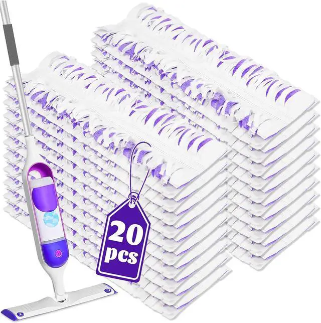 Main image of 20 Pack Disposable Mop Pads Compatible with Swiffer Power Mop Pads Replacement for Swiffer Power Mop Refills, Multi-Surface Mopping Pad Refills, Wet Pads Refill for Floor Cleaning