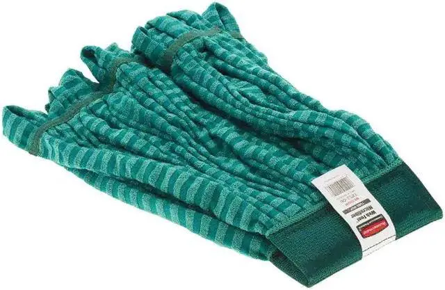 Alt view image 7 of 7 - Rubbermaid Commercial Products Web Foot® Medium 20 Ounce Microfiber Tube Wet Mop 5" Headband Green for General Purpose Floor Cleaning Abrasive Cleaning and Heady-Duty Scrubbing