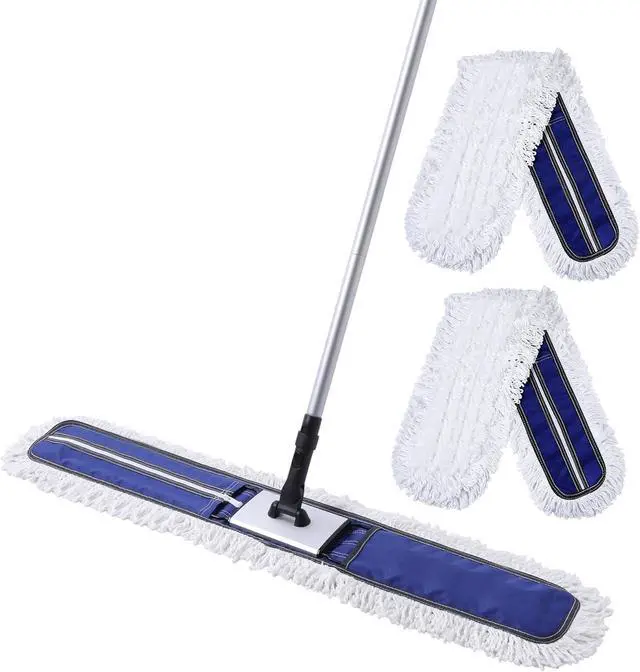 Main image of 36" Commercial Dust Mops & Floor Sweeper with 59" Extendable Long Handle, Heavy Duty Wet and Dry Mop for Tile Hardwood Floor Cleaning, Fit for Hotel Hospital School Gym