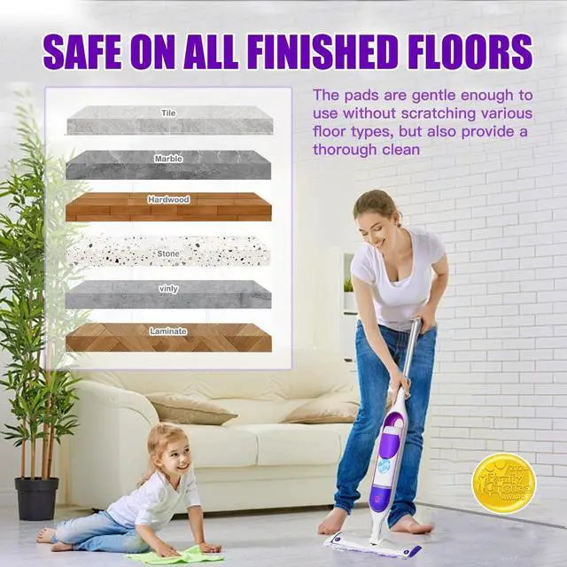 Alt view image 5 of 6 - Power Mop Pads Refills for Swiffer PowerMop Multi-Surface Mopping Pad Disposable Replacement Mop Refill Pads Compatible with Swiffer PowerMop,Safe on All Finished Floors 20 Count