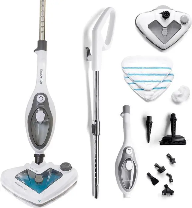 Main image of Steam and Go 10-in-1 Steam Mop - Multi-Functional Floor Steamer for Home Use w/Detergent Chamber, Detachable Handle & Handheld Steam Cleaner for Tile, Grout, Hardwood, Upholstery, Carpets & Furniture