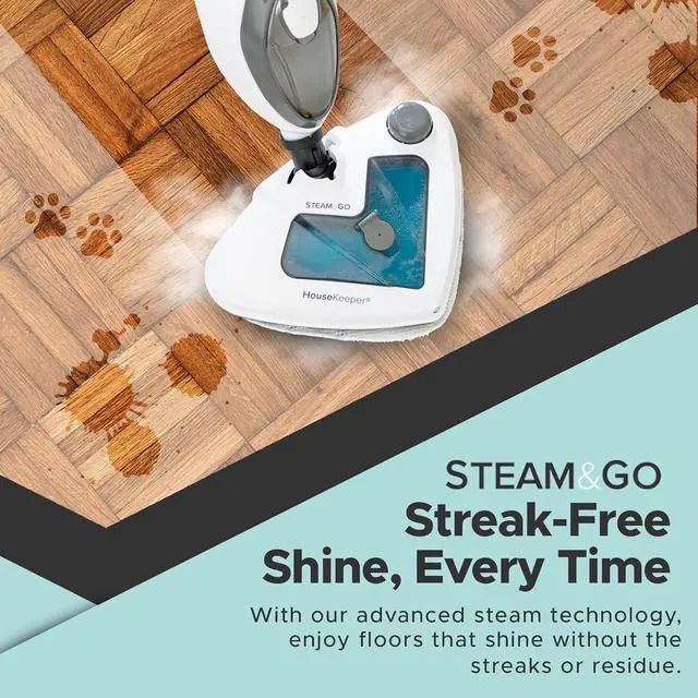 Alt view image 7 of 7 - Steam and Go 10-in-1 Steam Mop - Multi-Functional Floor Steamer for Home Use w/Detergent Chamber, Detachable Handle & Handheld Steam Cleaner for Tile, Grout, Hardwood, Upholstery, Carpets & Furniture