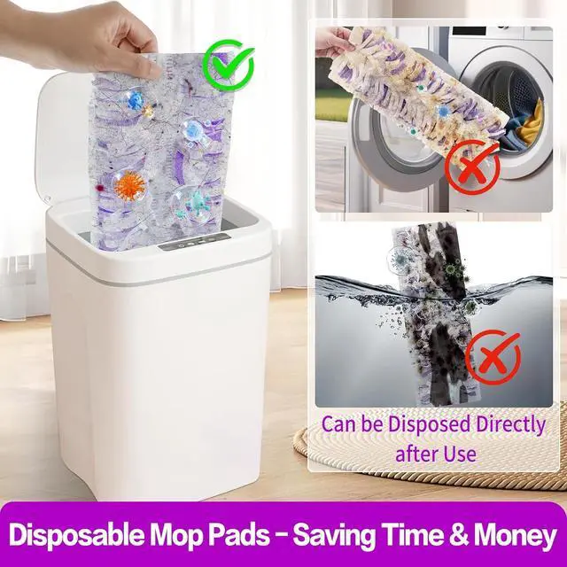 Alt view image 2 of 7 - Disposable Power Mop Pads Refills Compatible with Swiffer Power Mop Pads Replacement for Swiffer Power Mop Refills Multi-Surface Power Mop Pads for Safe On All Finished Floors Cleaning,25 Pack