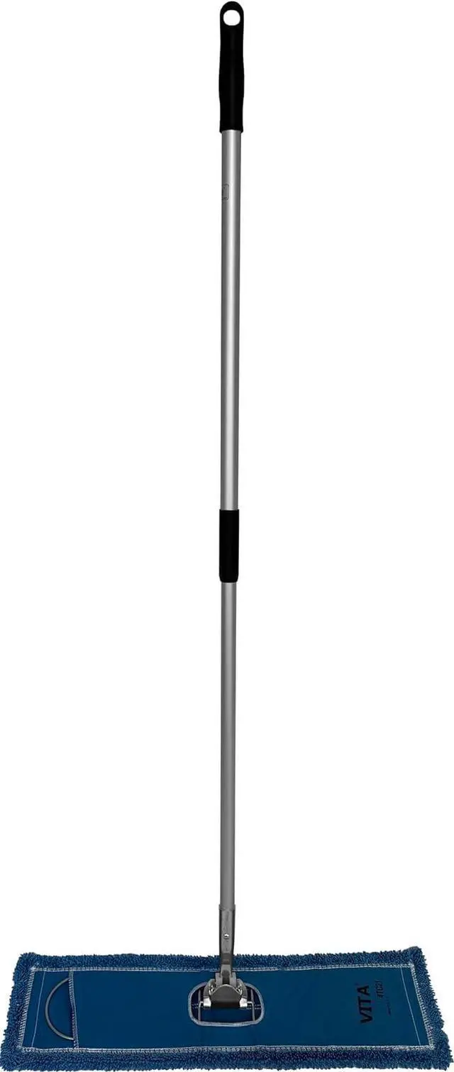 Main image of High-Performance Twisted-Loop Microfiber Dust Mop Kit: Superior Cleaning Efficiency - Blue 24 Inch