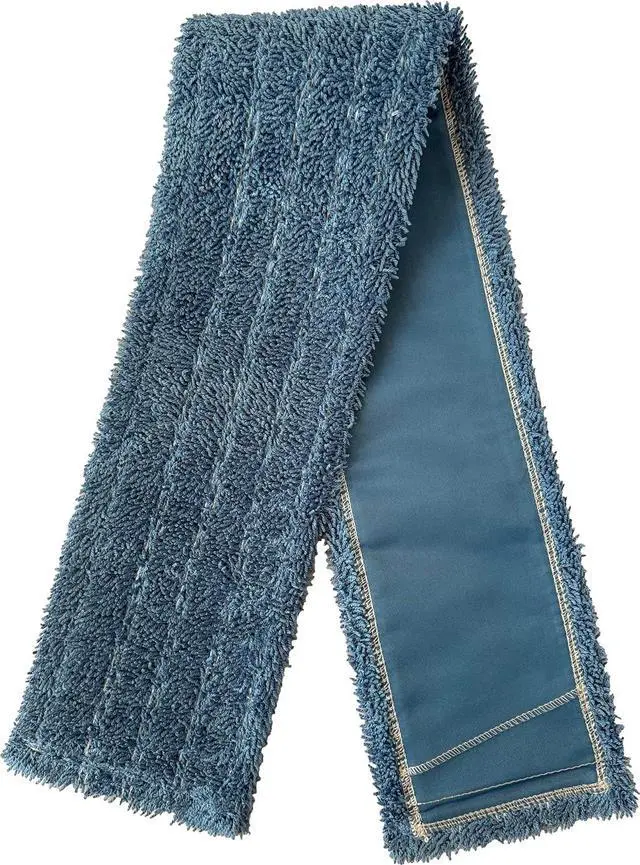 Alt view image 3 of 7 - High-Performance Twisted-Loop Microfiber Dust Mop Kit: Superior Cleaning Efficiency - Blue 24 Inch