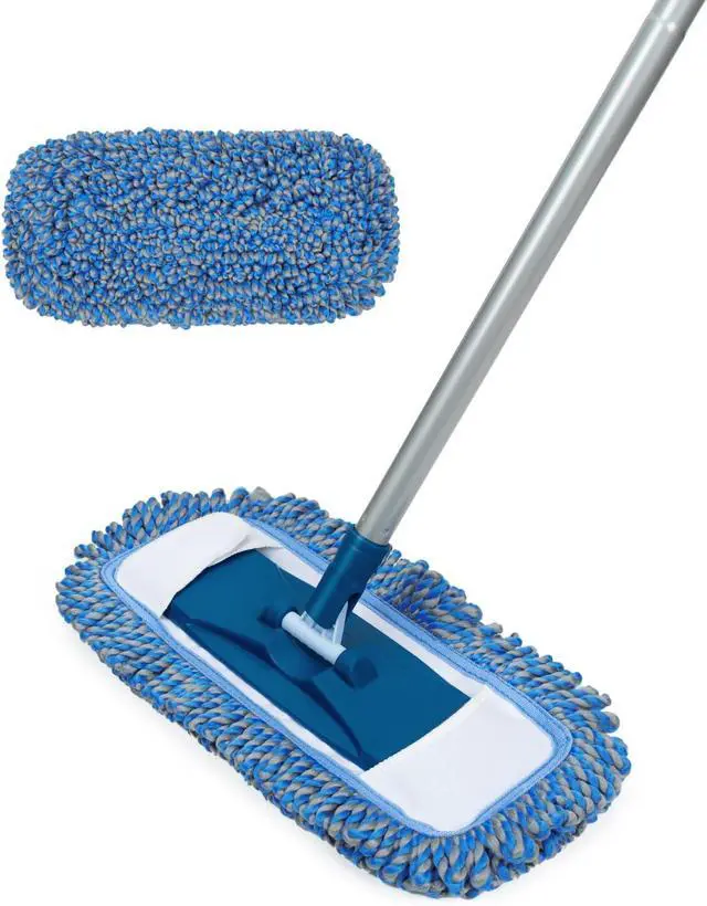 Main image of MAVRIZ Dust Mop for Hardwood Floor Washable Wet and Dry Mop with 58" Long Handle, 360° Rotating Microfiber Mop for Wood, Laminate, Tile Floor
