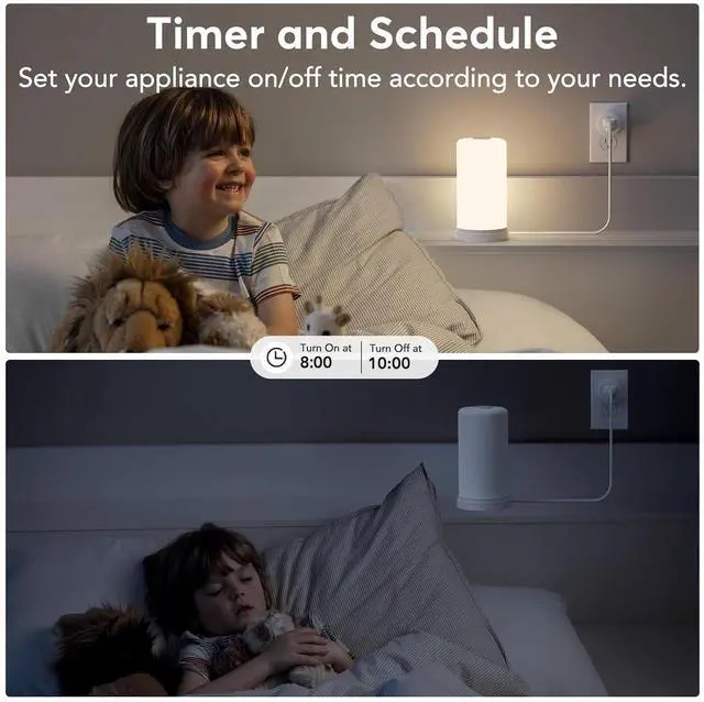 Alt view image 5 of 7 - EIGHTREE Smart Plug, Smart Home WiFi Outlet Works with Alexa & Google Home, Smart Socket with Remote Control & Timer Function, 2.4GHz WiFi Only, 4 Packs