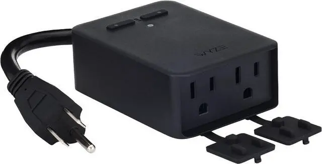 Main image of Wyze Plug Outdoor, Dual Outlets Energy Monitoring, IP64, 2.4GHz WiFi Smart Plug, Works with Alexa, Google Assistant, IFTTT, No Hub Required, Black