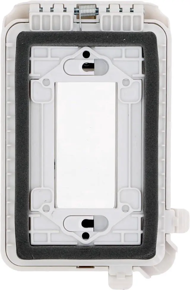 Alt view image 4 of 7 - TAYMAC ML500W Single-Gang Mount 16-in-1 Flat Nonmetallic Weatherproof Vertical/Horizontal, 1-Pack, White