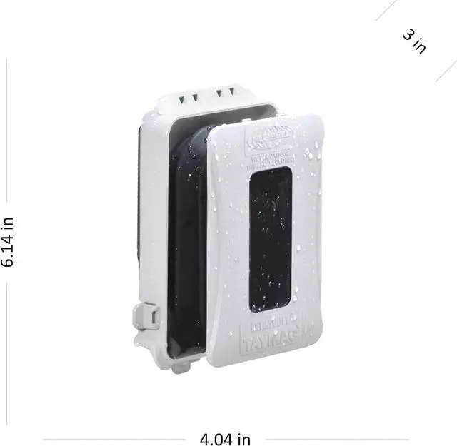 Alt view image 6 of 7 - TAYMAC ML500W Single-Gang Mount 16-in-1 Flat Nonmetallic Weatherproof Vertical/Horizontal, 1-Pack, White