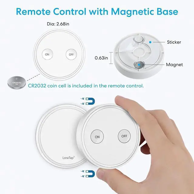Alt view image 6 of 7 - LoraTap Remote-Control Outlet: Wireless Outlet Switch Indoor  100 FT Range  Programmable & Expandable  Renter Friendly