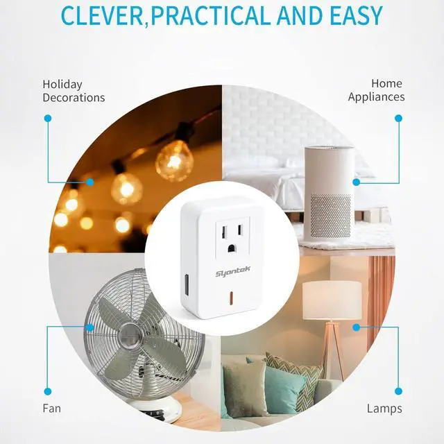 Alt view image 2 of 7 - Remote Control Outlet Wireless Light Switch for Household Appliances, Expandable Remote Light Switch Kit, Up to 100 ft Range, FCC Certified, ETL Listed, White (3-1)