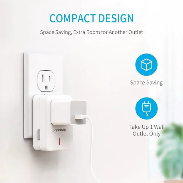 Alt view image 6 of 7 - Remote Control Outlet Wireless Light Switch for Household Appliances, Expandable Remote Light Switch Kit, Up to 100 ft Range, FCC Certified, ETL Listed, White (3-1)