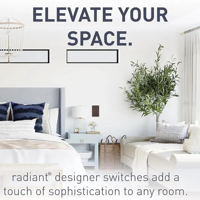Alt view image 3 of 7 - Legrand radiant TM874DBCC6 15 Amp Rocker Wall Switch, 4-Way Decorator Light Switches, Dark Bronze (1 Count)