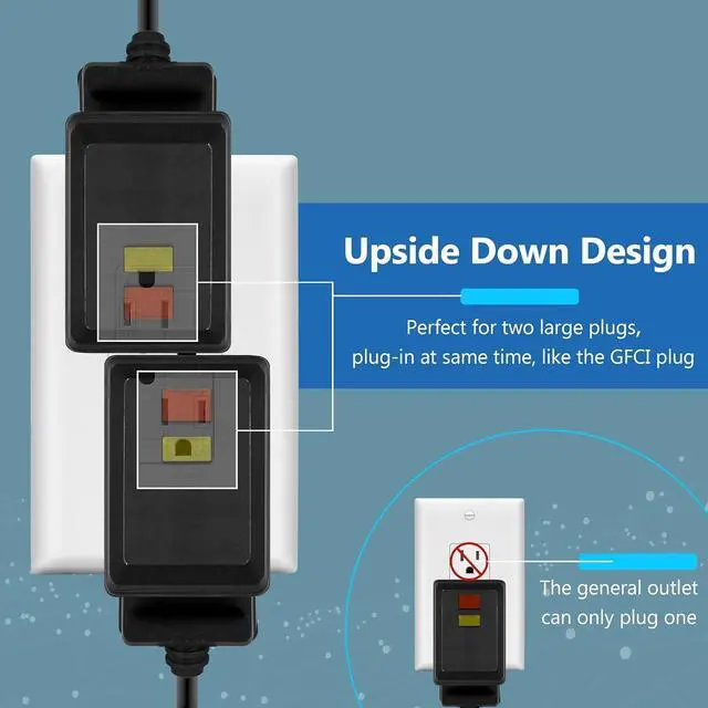 Alt view image 5 of 7 - LIDER Flexiports Decorator Receptacle, Residential Grade, UL Listed, Tamper-Resistant Wall Outlet, Plug Load Control/Always-On Electrical Outlet, Matte Finish, 15A 125V, White