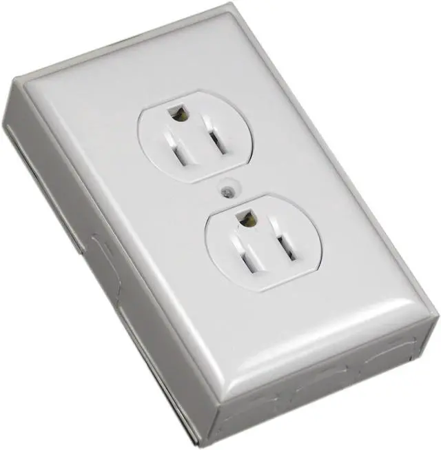 Main image of Wiremold Metal Raceway, Extending Power, On-Wall, Outlet + Box, White, BW2-D
