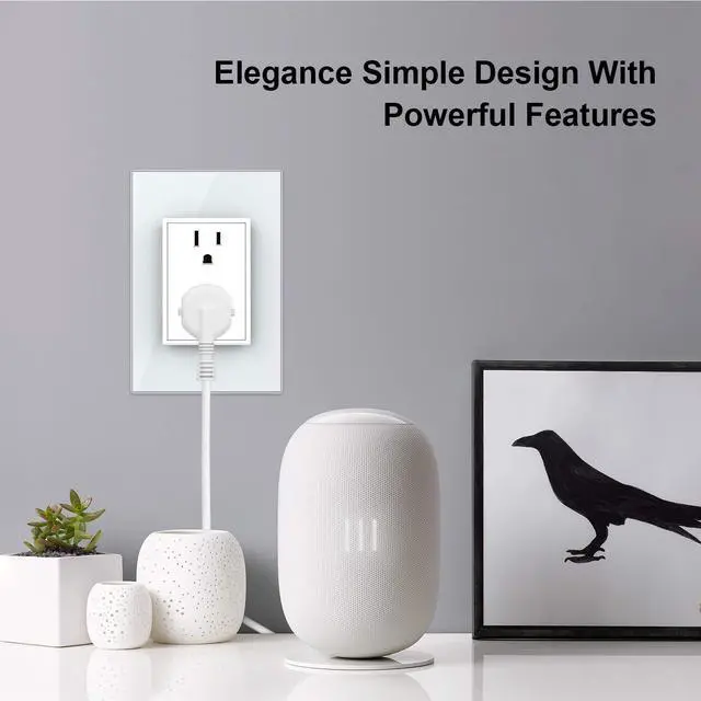 Alt view image 6 of 7 - LIVOLO White US Standard Vertical Duplex Receptacle Electrical Outlets with Tempered Glass Panel(15A),AC 110~220V,Not GFCI Outlet