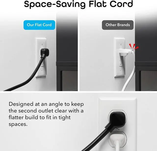 Alt view image 7 of 7 - Geeni Surge Ultra Smart 6-Outlet Surge Protector  WiFi Smart Power Strip with 3 USB Ports, Voice Control, Energy Monitoring, 900 Joules Protection, Compatible with Alexa & Google Assistant