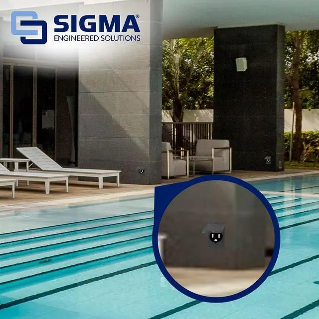 Alt view image 5 of 6 - Sigma Electric, Gray Sigma Engineered Solutions 14244 1-Gang Vertical Round Receptacle Weatherproof Cover, Size