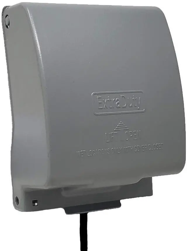 Main image of Sealproof 2-Gang Metal Weatherproof Lockable While In Use Outdoor Outlet Receptacle Cover, 31-in-1 Configurations
