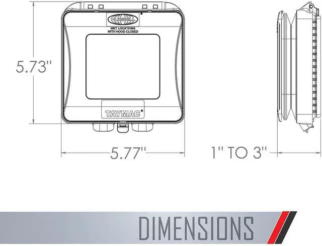 Alt view image 3 of 7 - TayMac ML2500G Two-Gang Weatherproof Expandable Extra Duty In-Use Cover Gray Finish