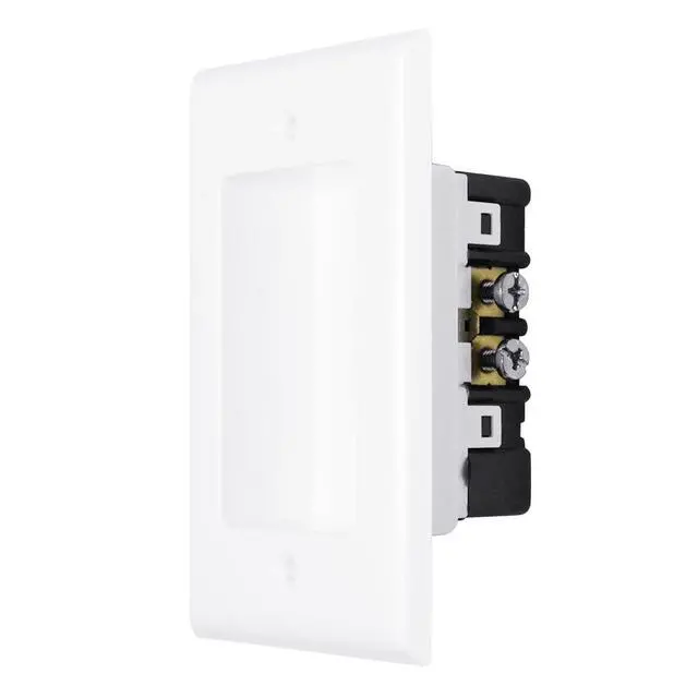 Alt view image 7 of 7 - Construct Pro Single Gang Recessed Dual Power Tamper-Resistant Outlet (White)
