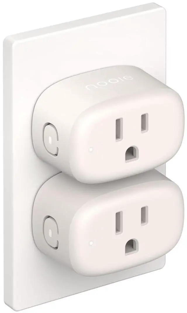 Main image of nooie Bluetooth Smart Plug, WiFi Mini Smart Outlet, Remote/Voice Control, Compatible with Alexa Google Home, Schedule Timer, Child Lock, ETL Certified, 2.4G (2 Packs)