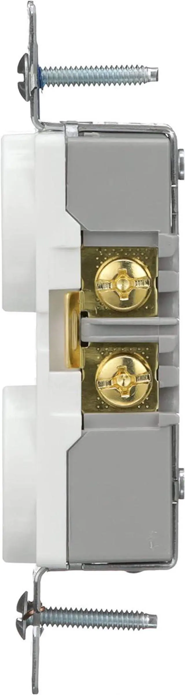 Alt view image 3 of 6 - Eaton BR15W-SP-L 15-Amp, 125-Volt Commercial Grade Back and Side Wire Duplex Receptacle, White