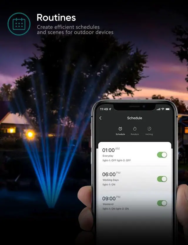 Alt view image 4 of 7 - TREATLIFE Outdoor Smart Plug with 2 Individual Control Outlets, IP64 Weather Resistance, Smart Home Outlet Timer Compatible with Alexa, Google Home and SmartThings, 2.4GHz WiFi Only, No Hub Required