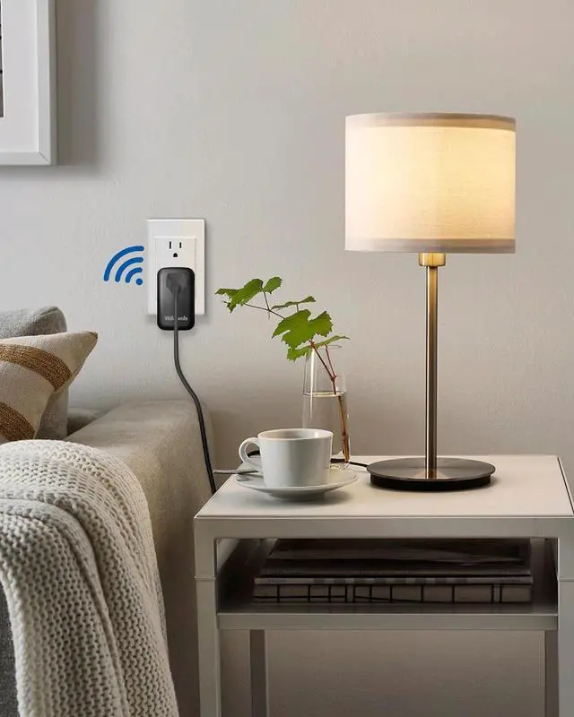 Alt view image 6 of 7 - Remote Control Outlet Plug Wireless On Off Power Switch, Black Remote Light Switch Wireless for Lamp, Light, Fan, Programmable, Compact and Portable, 100ft RF Range, FCC Certified, Battery Included