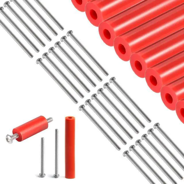 Main image of Outlet Spacers - Electrical Outlet Box Extender Kit by SPACERR - Electrical Switch and Receptacle Spacers 22 Pack (6 Tubes and 16 Screws)