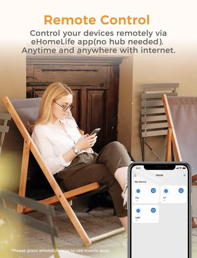 Alt view image 3 of 6 - Refoss Smart Plug WiFi Outlet Work with Apple HomeKit, Siri, Alexa, Google Home, Smart Socket with Timer Function, Remote Control, No Hub Required, 15A, 2 Pack