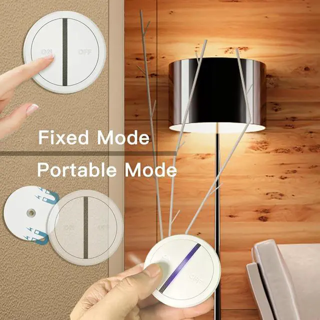 Alt view image 2 of 7 - Wireless Remote Control Outlet Plug with Remote Switch, 15A Remote Outlet Switch, 656ft RF Range Remote Control for Indoor Lights, Garbage Disposal, Appliances, Expandable, White