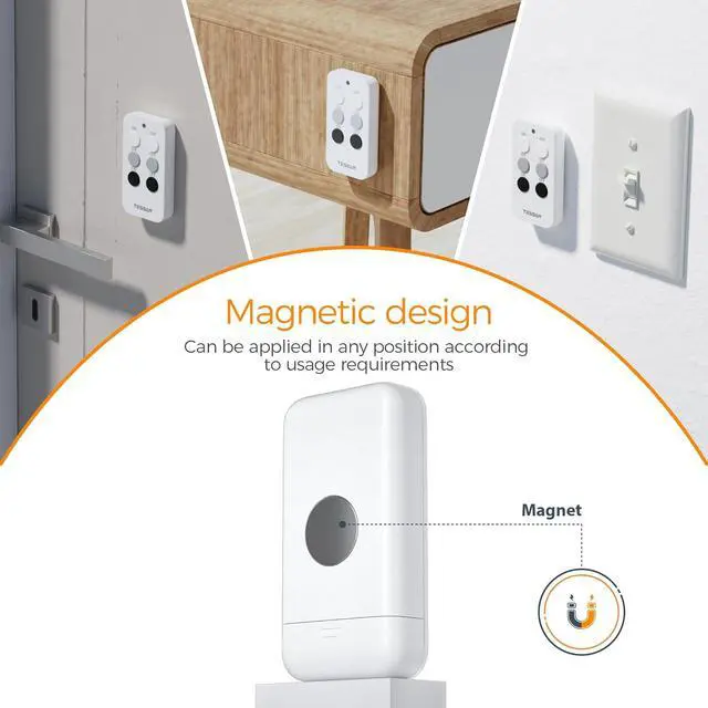 Alt view image 6 of 6 - Remote Control Outlet, TESSAN 3 Pack Wireless Remote Light Switch, On Off Switch Plug for Lights, Lamps, Fans, Household Appliances, 100ft RF Range, 15A/1875W(3 Outlet)