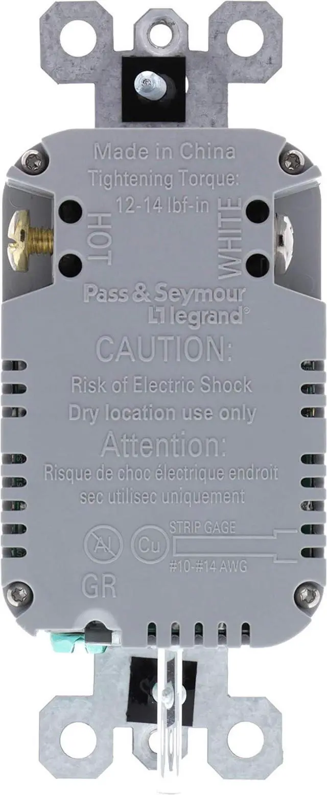 Alt view image 2 of 7 - Legrand radiant TM8USB4WCCV4 Decorator Outlet Quad USB Charger, 4.2 Amp Multi Port Charging Station, White (1 Count)