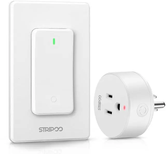 Main image of Garbage Disposal Wireless Switch, Garbage Disposal Button, 15A/1500W Plug-in Power, 300ft RF Range, Overload Protection Remote Control Outlet for Home Appliances