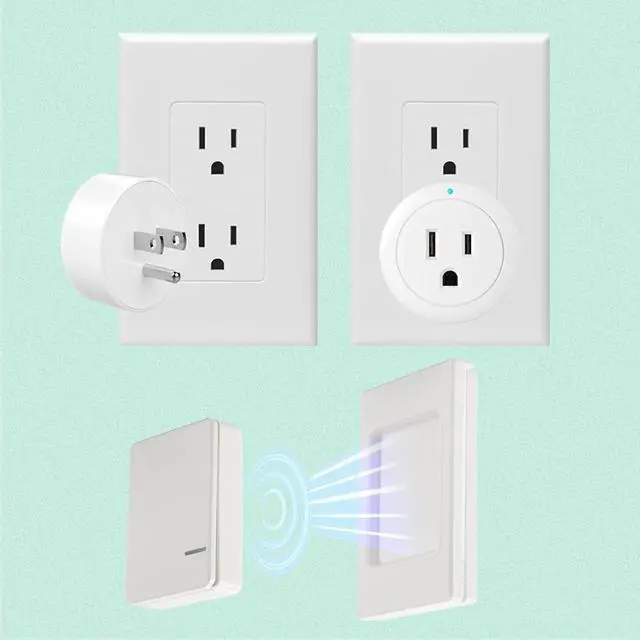 Alt view image 3 of 7 - Remote Control Outlet Plug 1250W/10A for Household Appliances,Remote Outlet Switch for Lights/Fans/Christmas Lights/Small ApplianceUp to 100 ft remote range,No Wiring Needed, No Wi-Fi Required.