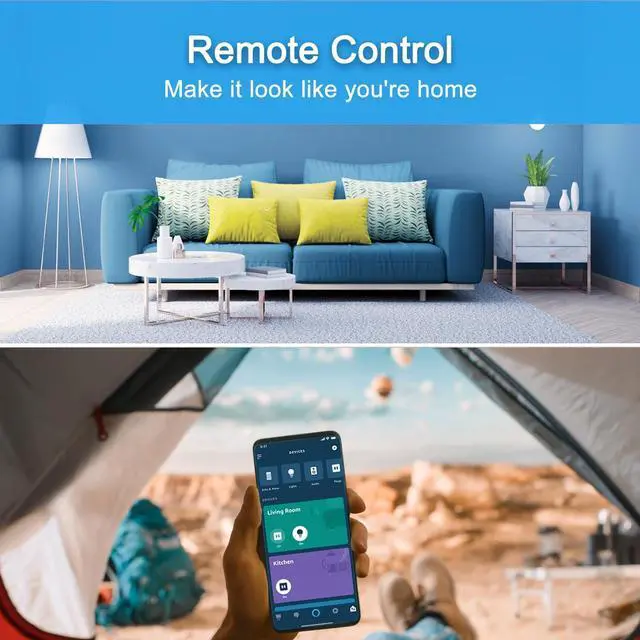 Alt view image 4 of 7 - YNF Mini Smart Plug, Compatible with Alexa, Simple Setup with One Voice Command, Voice Control, Remote Control, Group Control, Timer & Schedule, Bluetooth Mesh, Alexa Echo Required (4 Pack)