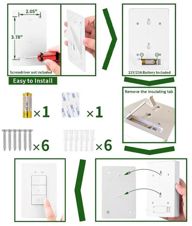 Alt view image 5 of 7 - Outdoor Wireless Remote Control Outlets(3 Receiver, 1 Remote), Weatherproof Heavy Duty 15Amp Grounded Electrical Plug in Remote Light Switch, 100ft RF Range, ETL Listed(Battery Included)