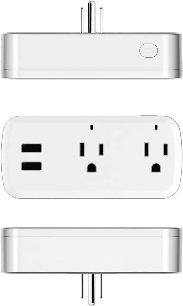 Alt view image 4 of 7 - Smart Life Surge Protector Dual Mode (Support WIFI) 4 Outlet WiFi Smart Plug, WiFi, Powerful 16A 3500 Watt Output, Compatible with Alexa, Google Home, Voice Control, Smart Life and Manual App
