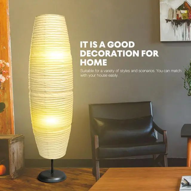 Alt view image 5 of 7 - Uonlytech Paper Floor Lampshade Light Accessories: Diploma Floor Lamp Shield Japanese Style Standing Lamps for Living Room Contemporary Floor Lamp Cover