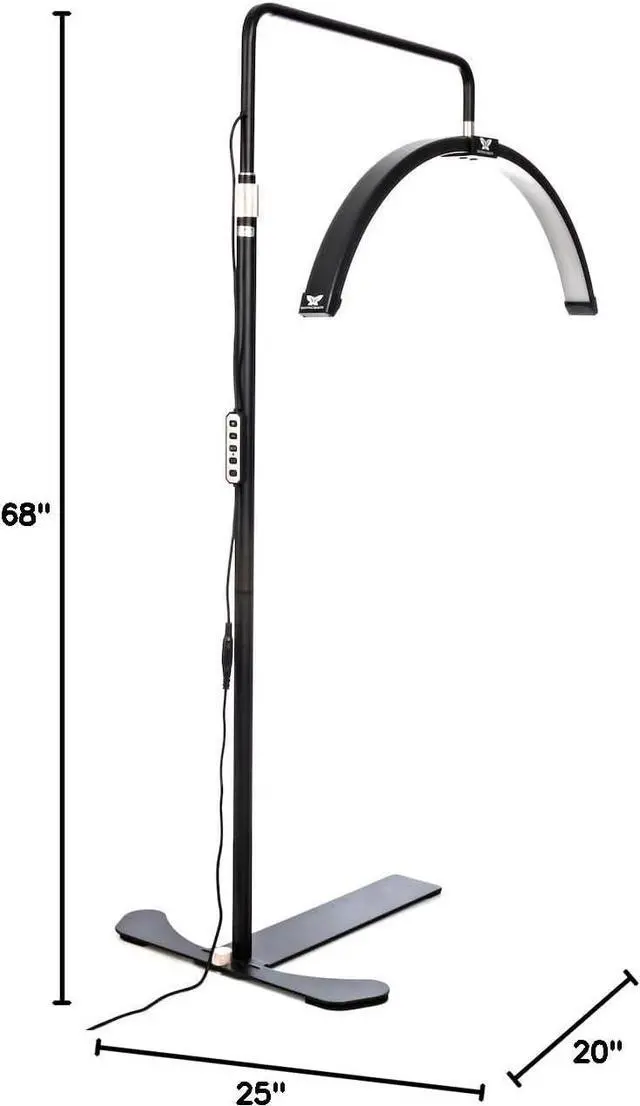 Alt view image 7 of 7 - Existing Beauty Lash Light  LED Half Moon Lamp  Adjustable Brightness Esthetician Light  Moon Light for Eyelash Techs & Lash Artists  Professional Floor Lamp