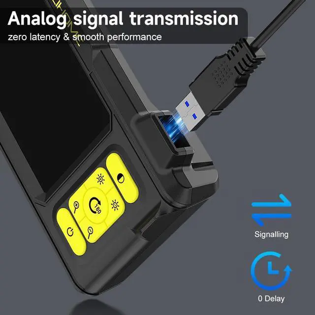 Alt view image 5 of 7 - Borescope Camera with Light, 1080P HD Endoscope with 8 Adjustable LEDs, 4.3" Inspection Camera with 16.4ft Semi-Rigid Cable, 8mm IP67 Waterproof Lens-Father's Day Gift&Cool Gadgets for Men