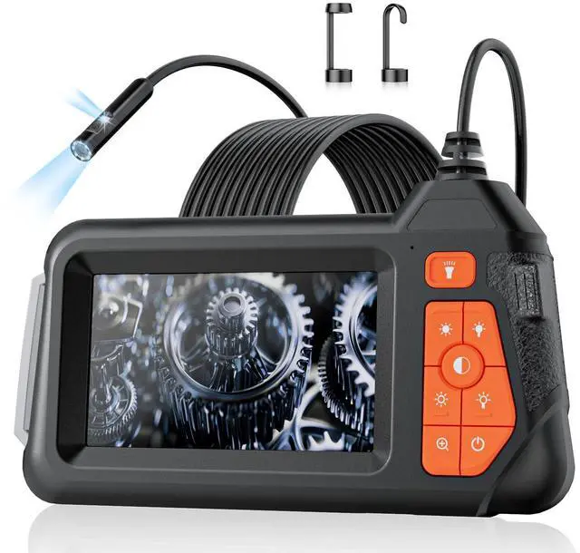 Main image of Endoscope Camera with Light: Dual Lens Industrial Endoscope Borescope - 1080P HD Borescope Camera with Light- 16.4FT Flexible Waterproof Inspection Bore Scope for Plumbing Automotive Sewer