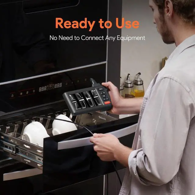 Alt view image 6 of 7 - Dual-Lens Endoscope Camera with Light, DEPSTECH 1080P HD Borescope with 5" IPS Screen, 16.5FT Flexible Sewer Plumbing Snake Camera, Cool Gadgets for Men, Women