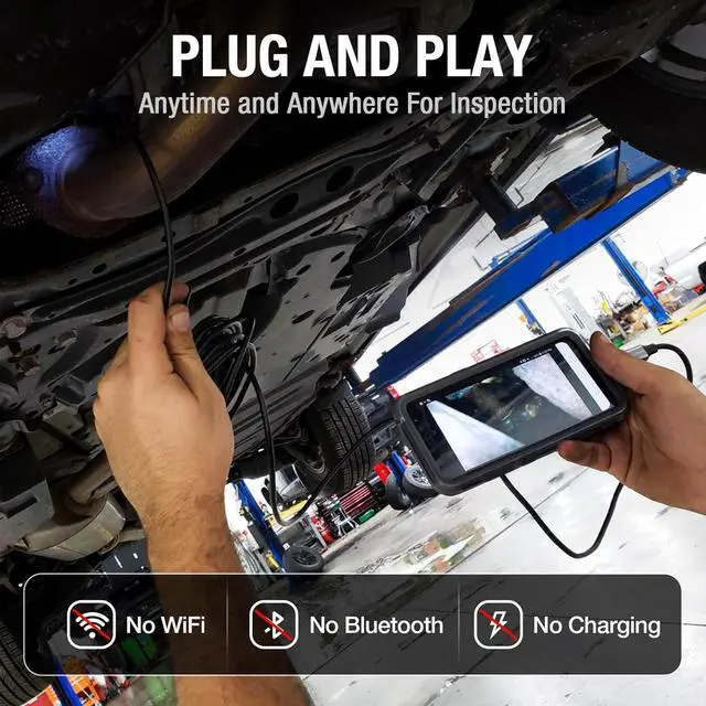 Alt view image 3 of 7 - USB C Endoscope Camera with Light, Teslong Type-C Snake Borescope Camera with 8 LED Lights, 10FT Flexible Waterproof Inspection Cam, Fiber Optic Scope Compatible with iPhone 15/16, Android Phone