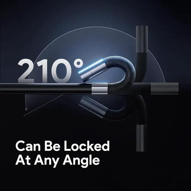 Alt view image 3 of 7 - Two-Way Articulating Borescope Camera with Light, DEPSTECH Industrial Endoscope with Articulated Probe, Flexible Mechanic Snake Inspection Camera for Wall Automotive Engine Inspect-5FT